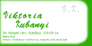 viktoria kubanyi business card