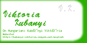 viktoria kubanyi business card